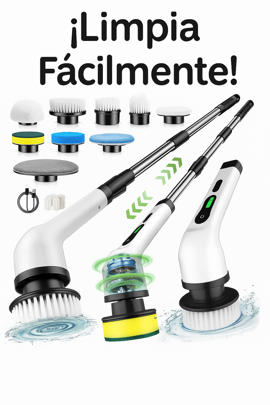 Limpieza profunda sin esfuerzo con el Limpiador Eléctrico 9 en 1.